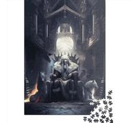 Odin The Allfather Jigsaw Puzzles Puzzle for Adults Kids. 1000 Pieces Impossible Challenge Toy Educational Game Home Decoration for Adults& Kids Age 14 Years Up 1000pcs (75x50cm)