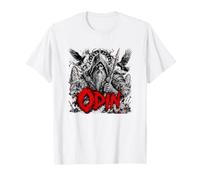 Odin Viking Norse God Ravens Wolves Valhalla T-Shirt