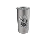 Odin with Rune Circle Norse Mythology Warrior Design Stainless Steel Insulated Tumbler