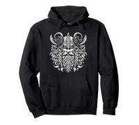 Odin Wotan Warriors and Ravens Nordic Viking God Viking Pullover Hoodie