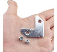 Odinest Metal L Shape Picture Frame Bracket Flat Corner Code 90 Degree Angle Plate Fastener Hanger Hooks Brace Stable Support Wood Joint with Screws 36x27mm Sit Flush Shelf No Scratch 6Sets Silver