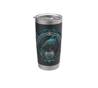 Odins Raven Viking Midgard Thor Walhalla Stainless Steel Insulated Tumbler