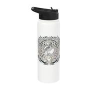 Odins Raven Viking Midgard Thor Walhalla Stainless Steel Insulated Water Bottle