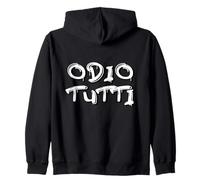 Odio tutti, dal primo all'ultimo. Divertente graffiti vGW Zip Hoodie