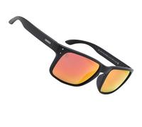 Odiseo Eyewear Polarised Cycling Glasses UV400 Protection Eco Chic TRITON LAVA Recycled Ocean Plastic Frame Anti Glare Sports Sunglasses Men Women, Running Sunglasses