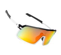 Odiseo Eyewear Polarised Cycling Glasses UV400 TR90 Unbreakable Frame Anti Glare Sports Sunglasses Mens Women Wrap Running Sunglasses for Outdoor Sports OCEANUS LAVA