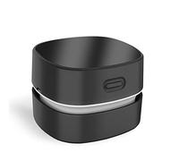 ODISTAR Desk Vacuum Cleaner,Mini Table dust Sweeper Energy with Digital Timer,Endurance up to 400 mins,360º Rotatable Design for Cleaning Rubber shavings,Crumbs Keyboard of Gifts for Kids(Black)
