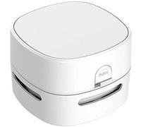ODISTAR Desktop Vacuum Cleaner, Mini Table dust Sweeper Energy Saving,High Endurance up to 400 mins,360º Rotatable Design for Keyboard/Home/School/Office (White)