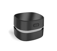 ODISTAR Desktop Vacuum Cleaner,Mini Table dust Sweeper Energy Saving,High Endurance up to 400 mins,Cordless&360º Rotatable Design for Cleaning Hairs,Crumbs,Computer Keyboard (Black Charging)