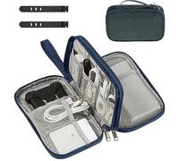 OdiuK Electronics Accessories Organizer Bag, Double-Layer Cable Organiser Bag Small Universal Carry Cable Pouch, Gadget Storage Bags for Cables Power Bank USB Drive Charger Earphone Hard Disk