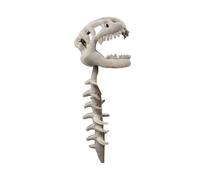 ODJOY-FAN 2026 Upgraded Dinosaur Skeleton Plush Costume, Dinosaur Skeleton Costume, 3D Skull Headpiece and Plush Spine, for Dress-Up & Cosplay（75cm-Headpiece + Frame）