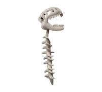 ODJOY-FAN 2026 Upgraded Dinosaur Skeleton Plush Costume, Dinosaur Skeleton Costume, 3D Skull Headpiece and Plush Spine, for Dress-Up & Cosplay（116cm-Headpiece + Frame）