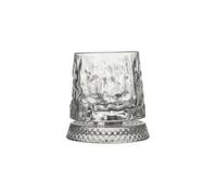 ODJOY-FAN Crystal Whiskey Glasses, Rotating Whisky Cognac Whiskey Glasses, Rum Glasses Scotch, Water Glasses, Gin Glasses, Drink Glasses, Crystal Rum Glass