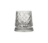 ODJOY-FAN Crystal Whiskey Glasses, Rotating Whisky Cognac Whiskey Glasses, Rum Glasses Scotch, Water Glasses, Gin Glasses, Drink Glasses, Crystal Rum Glass