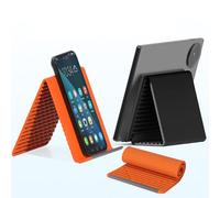 ODJOY-FAN Flexible Silicone Aluminum Phone Stand, Bendable Rollable Foldable Design Wrap Around Mount Holder for Desk, Laptop, Bed and Travel, Creative Shape-Shifting Lazy Bracket