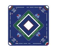 ODJOY-FAN Mahjong Mat for Table Rubber American Mahjong Mat with Rules, Non Slip Noise Reduction Game Table Cover for Mahjong, Poker, Board, Card, Tile Games