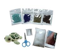 ODJOY-FAN Tiny 3D Beaded Animal DIY Kit, Bead Embroidery Kit, 3D Bead Animal Making Kit for Beginners, 2026 Upgrade Cute Animals Beading Craft Set with Instructions