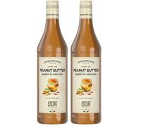 ODK Peanut Butter Syrup | Cocktails, Coffee, Iced Tea, Cooking, Baking and Desserts| 75cl (Pack of 2)