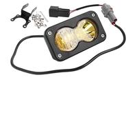 ODKBFG For Sur-Ron For Segway X260 20W LED Headlight Switch White Spot Flood Pod Kit Waterproof Motorcycle Headlamp(Yellow Light)