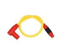 ODKBFG Motorcycle Ignition Coil Motorcycle 8.8mm Silicone Rubber Lgnition Coil Spark Plug Iridium Power Cable For Suzuki(Yellow)