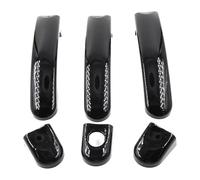 ODKISXS Outer Door Handle for VW for Transporter for T5 T6 for Caddy Van Car Accessories Exterior Door Handles Outside Handle Carbon Fiber/Gloss Black 1 Set(Gloss Black)
