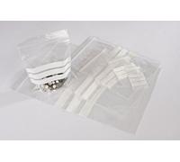 ODL Packaging 100 Clear Grip & Seal Resealable Poly Bags with Panel 160g 4" x 5.5"