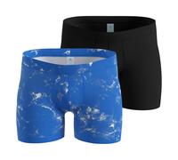 Odlo Active Light Graphic 2 pack Boxer shorts Men-blue, black, Size M