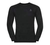 Odlo Thermal Underwear for Men Active Warm Long Sleeve I Thermal Shirt I Warm ski Underwear with Round Neck I Men Black
