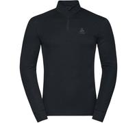 ODLO Active Warm Eco Bl Top Turtle Neck L/s Half Zip - Men - Black - size L- model 2026 L