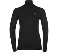 ODLO Active Warm Eco Bl Top Turtle Neck L/s Half Zip W - Women - Black - size L- model 2027 L