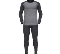 Odlo Active Warm Eco Long Sleeve Base Layer Set Black S Men