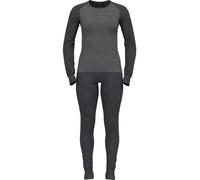 Odlo Active Warm Eco Women's Functional Underwear Set, dark grey melange - grey melange, XS