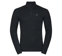Odlo Men Functional Long-Sleeve Shirt with Zipper Active Warm ECO, Black, L
