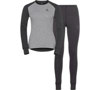 Odlo Active Warm Eco Women's Functional Underwear Set, dark grey melange - grey melange, S