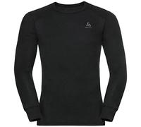 Odlo Active Warm Men's Thermal Base Layer Top, Crew Neck | Soft thermal base layer made from 100% recycled polyester; warm, odour-resistant and ideal for skiing and winter sports.