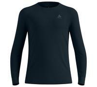 Odlo - Baselayer Top Crew Neck L/S Merino 200 - Merino base layer size L, blue/black