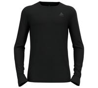 Odlo - Baselayer Top Crew Neck L/S Merino 200 - Merino base layer size S, black