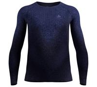 Odlo - BL Top Crew Neck L/S Performance Warm Blackcomb - Synthetic base layer size XXL, blue