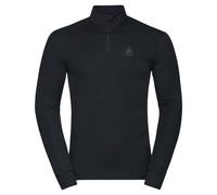 Odlo Men Functional Long-Sleeve Shirt with Zipper Active Warm ECO, Black, L