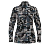 Odlo BL TOP turtle neck l/s half zip - MERINO HERITAGE (provincial blue - black)