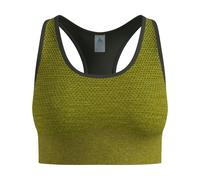 Odlo - Breathable bra - Seamless Medium - Padded Bra W Guacamole Melange for Women - Size M - Khaki Khaki M
