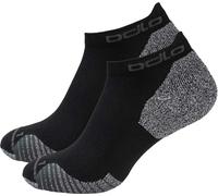 ODLO Ceramicool Low Run Socks {O-763760} - Black/Grey - Small