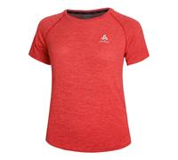 Odlo Crew Neck Essential Running Shirt Women - Red, Size S