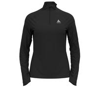 Odlo Damen ESSENTIAL CERAMIWARM Midlayer mit 1/2-Reißverschluss & Stehkragen, Black, L