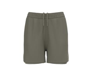Odlo Essential 4in 2in1 Running Shorts Women-Khaki, Size S