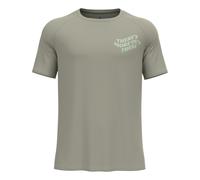 Odlo Essential Print Running Shirt Men - Khaki, Size L