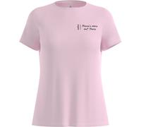 Odlo Essential Print Short Sleeve T-shirt Pink S Woman