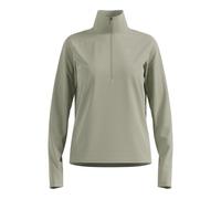 Odlo Essential Thermal Midlayer 1/2 Zip Running Shirt Women - Olive, Size S