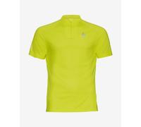 Odlo Essential Trail Half Zip Short Sleeve T-Shirt Lime Green - S