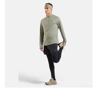 Odlo Essentials Ceramiwarm Mid Layer Half Zip Men’s XL - Green, perfect for cold weather running